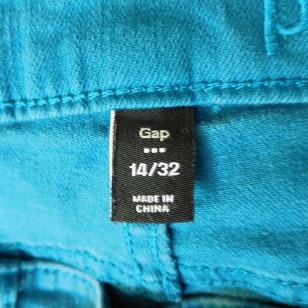 GAP Turquoise Jeans Size 14/32 - Picture 6 of 7